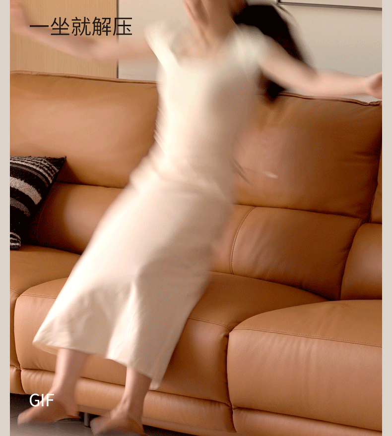 Genuine Leather Italian Style Zero-Wall Electric Recliner Sofa