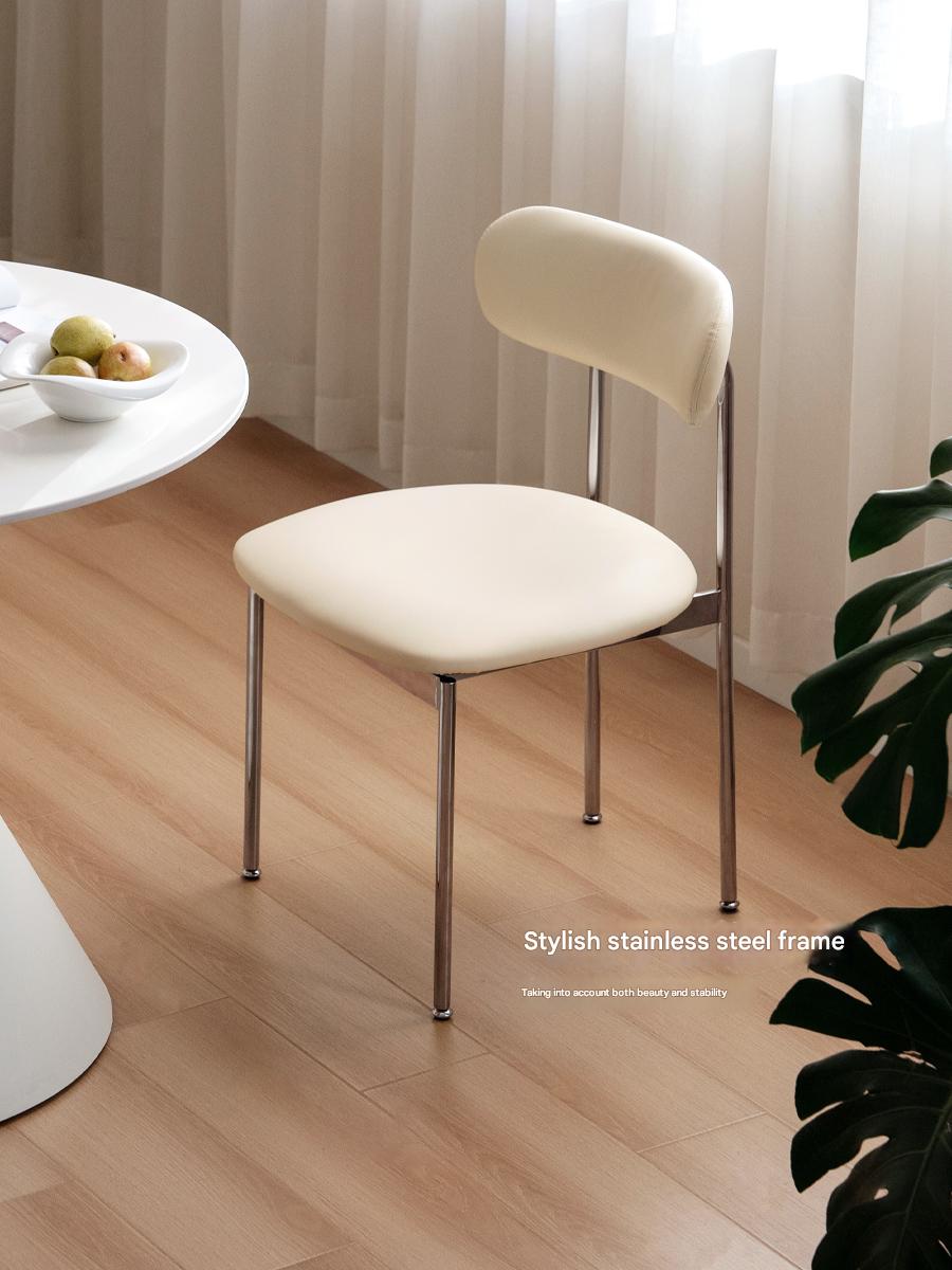 Set 4 pcs Iron Dining Chair Home Simple Soft Chair