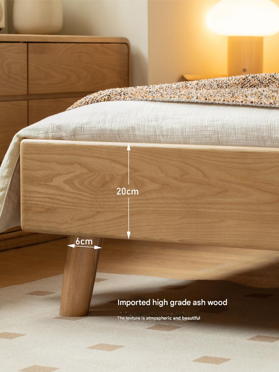 Oak, Ash Solid Wood Technology Cloth Harp Bed