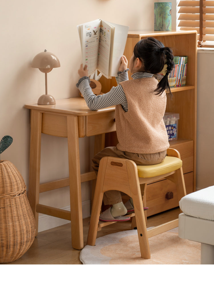 Beech Solid Wood Children's Study Writing Desk.