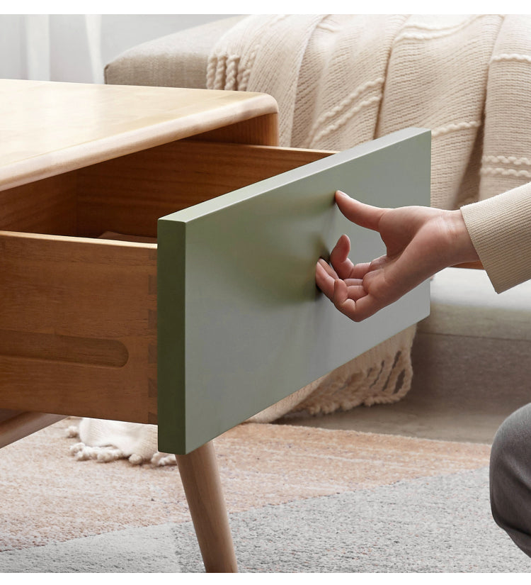 Beech Solid Wood Coffee Table Nordic Simple.