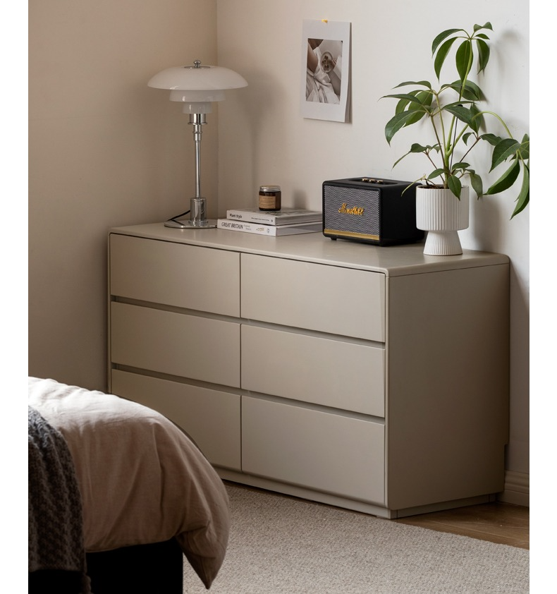 Poplar Solid Wood Retractable Dressing Table Light Luxurious Drawer