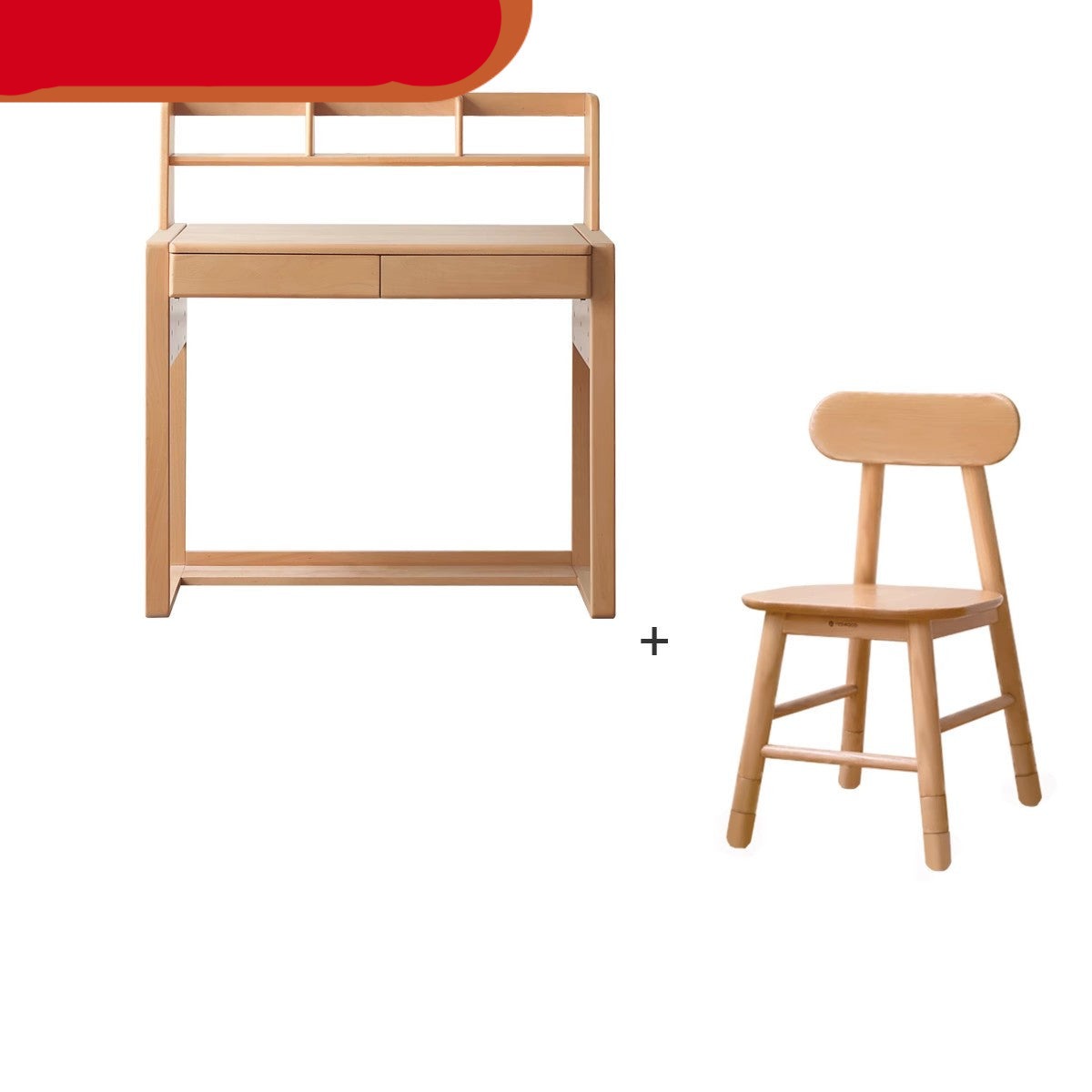 Desk can be lifted and adjusted Beech solid wood