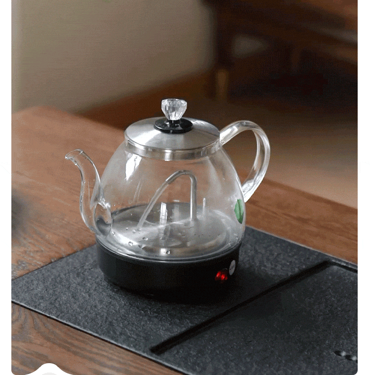 Oak, Black Walnut Solid Wood Retractable Modern Tea Table