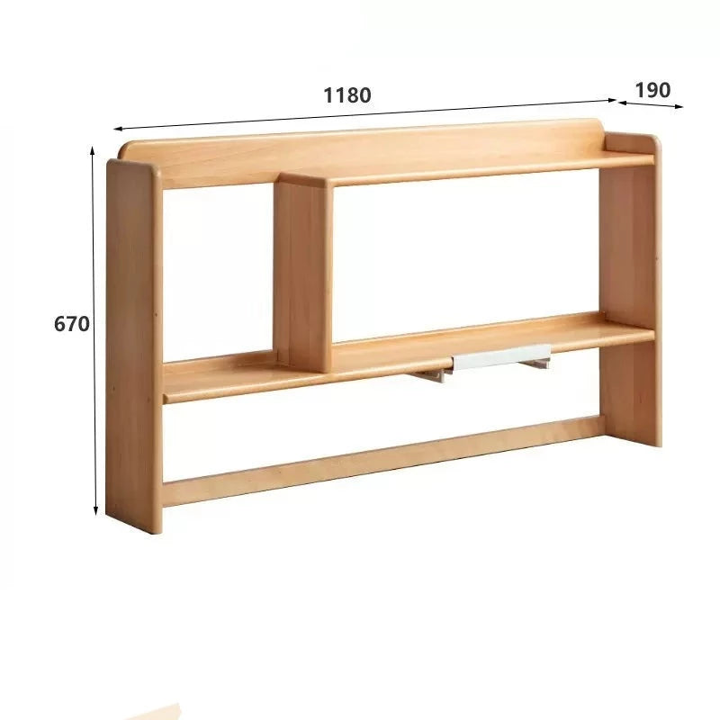Oak, Beech Solid Wood Shelf Bookshelf