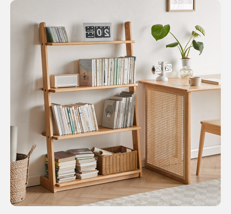 Oak, Beech Solid Wood Bookshelf Racks