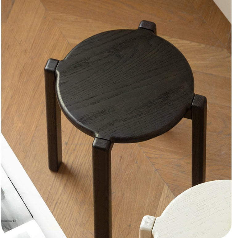 Oak Solid Wood Stacking Stool
