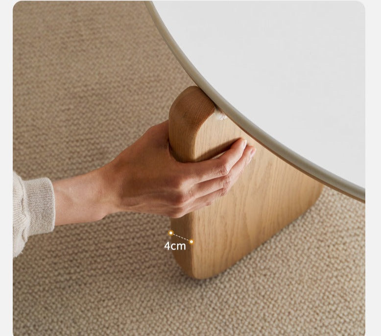 Slate coffee table Ash solid wood+