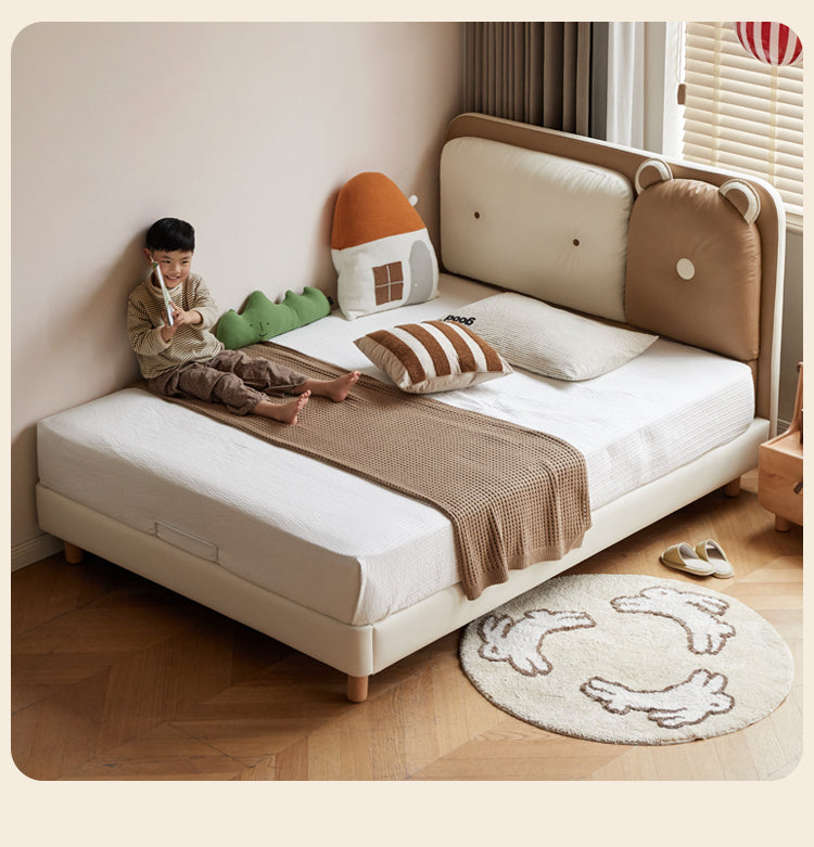 Organic Leather Children's Soft Bag Boy and Girl Bed