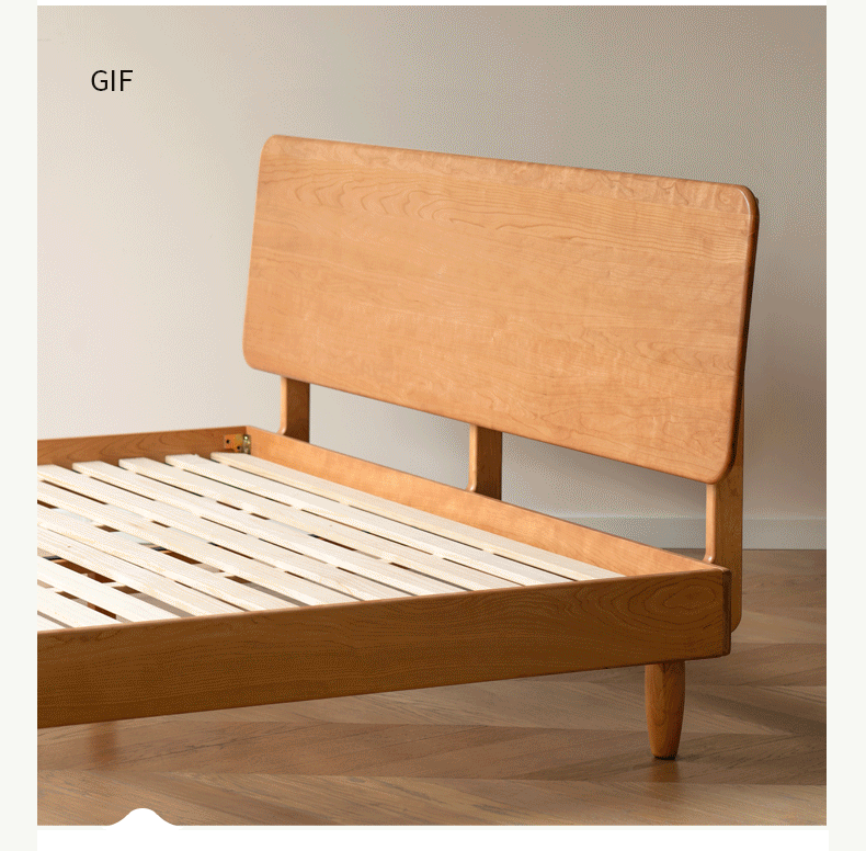 Cherry Wood Bed Modern