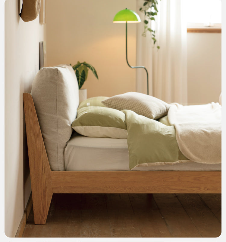 Oak Solid Wood Soft Bed