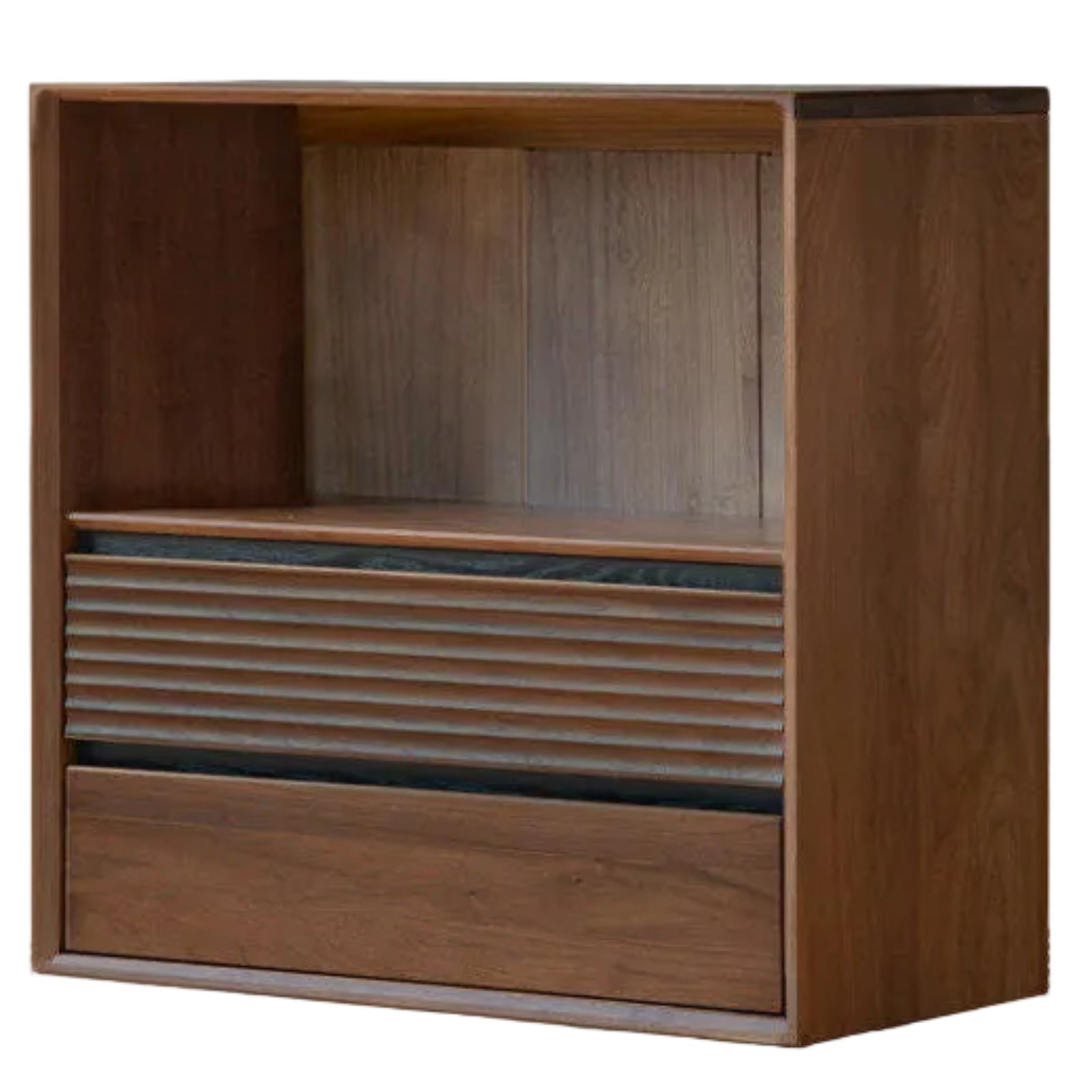Sandalwood, Oak, Black Walnut, Ash Solid Wood Light Luxury Style Module Bookcase