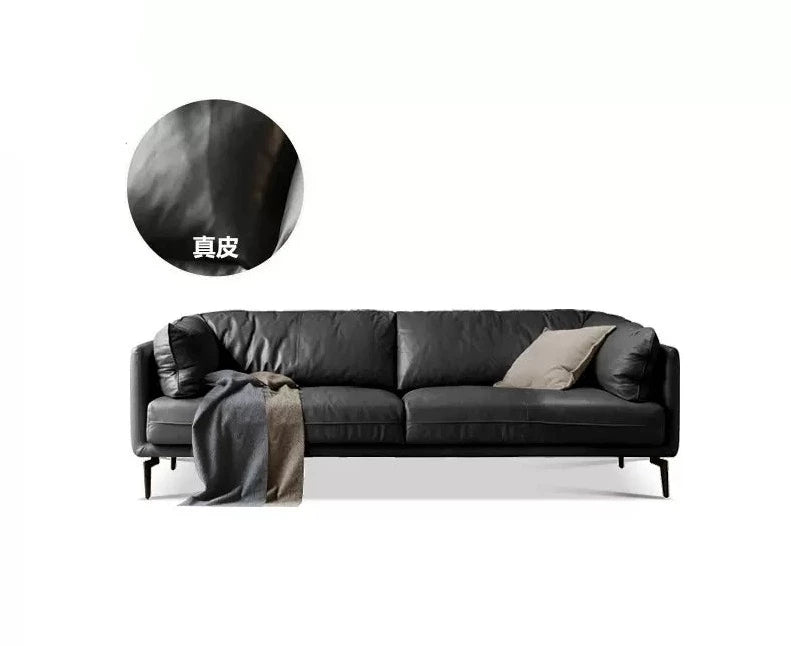 First layer cowhide art sofa ,Tech Fabric sofa Italian style+