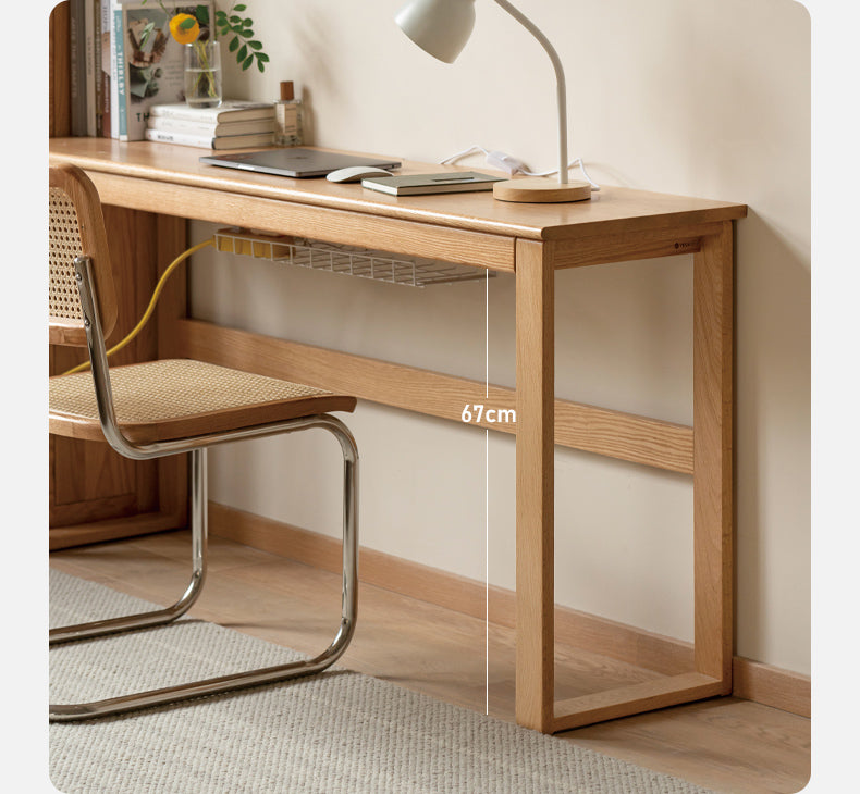 Oak, Poplar, Beech Solid Wood Long Office Desk