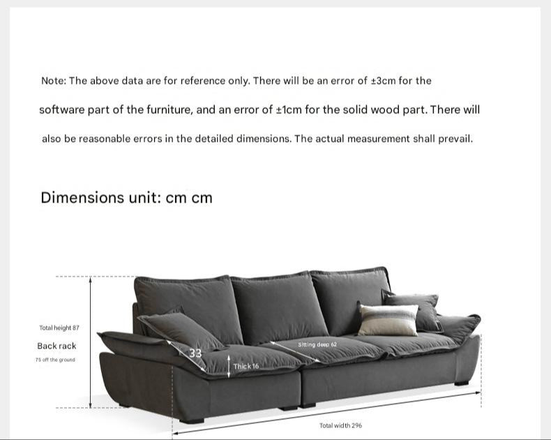 Fabric Coastal-style scratch-resistant sofa