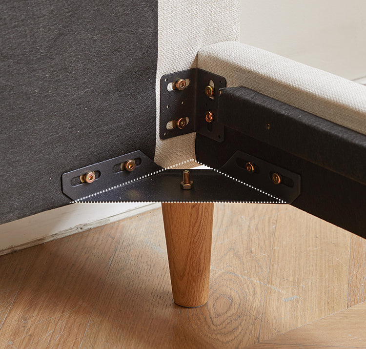 Imitation Cotton and Linen Fabric Bed