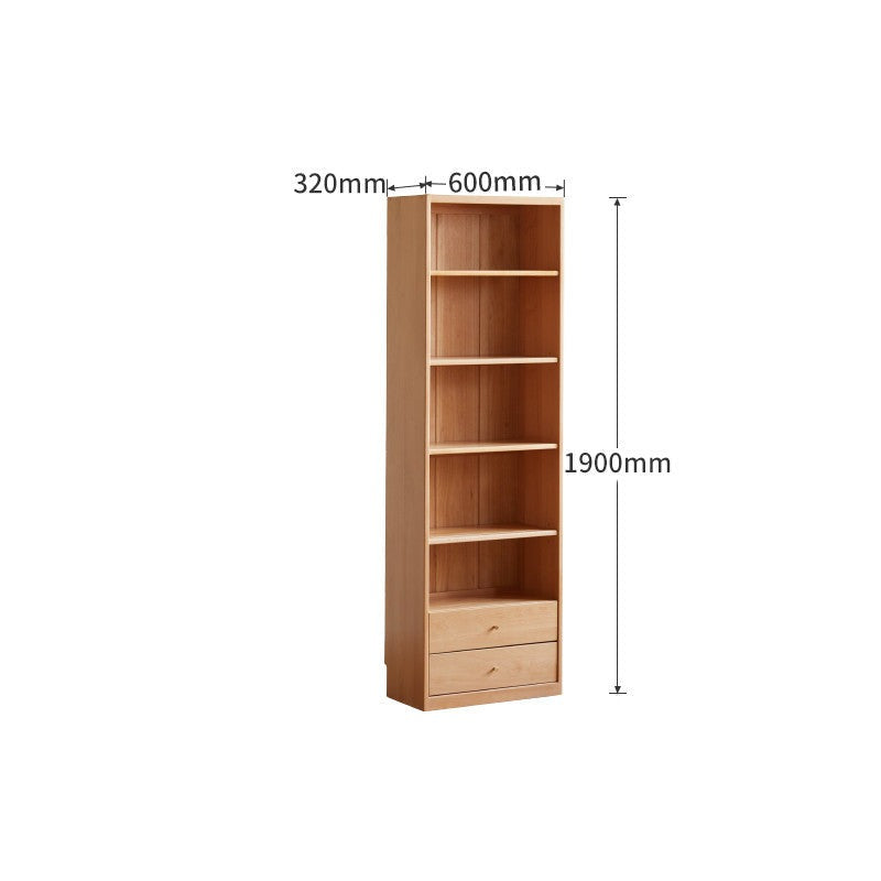 Beech European Solid Wood Bookcase Combination Cabinet