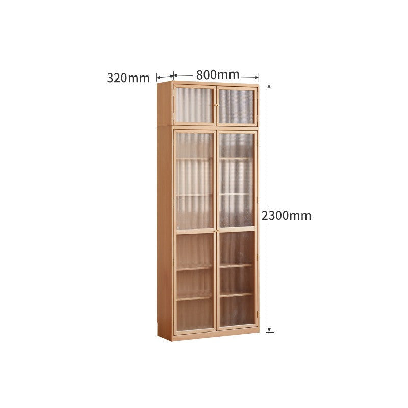 Beech European Solid Wood Bookcase Combination Cabinet