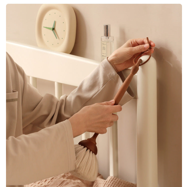 Poplar Solid Wood Cream Style Bed.