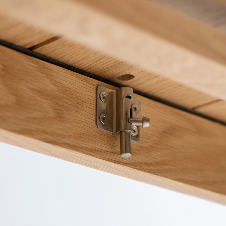 Oak Solid Wood Folding Small Dining Table