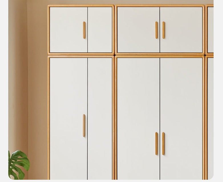 Beech Solid Wood Wardrobe Combination.