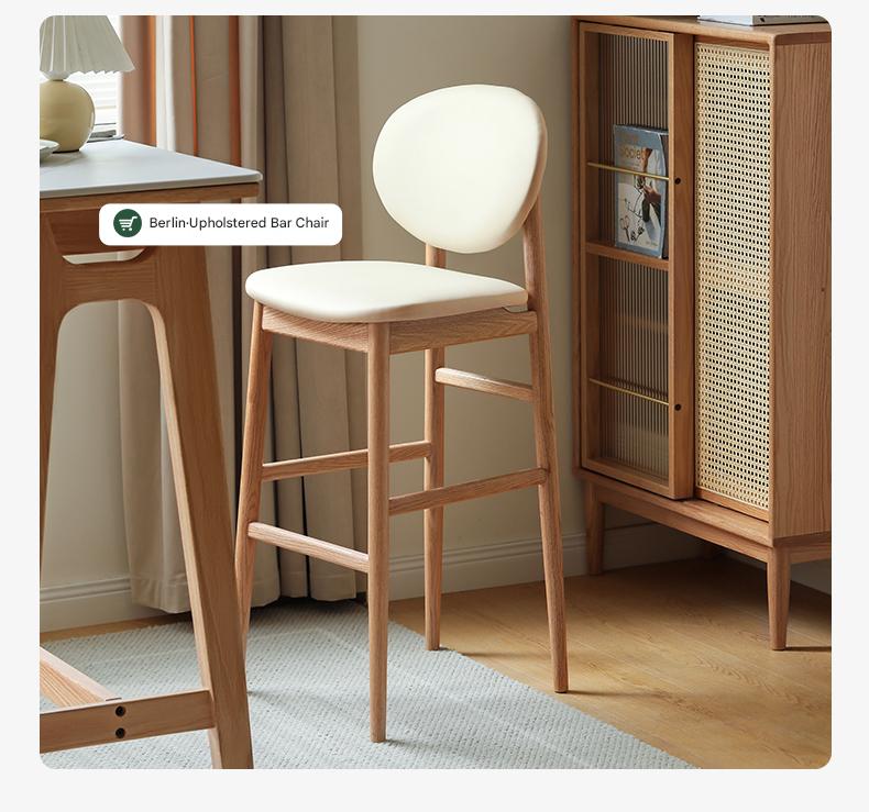 Oak Solid Wood Retractable Rock Plate Bar Table