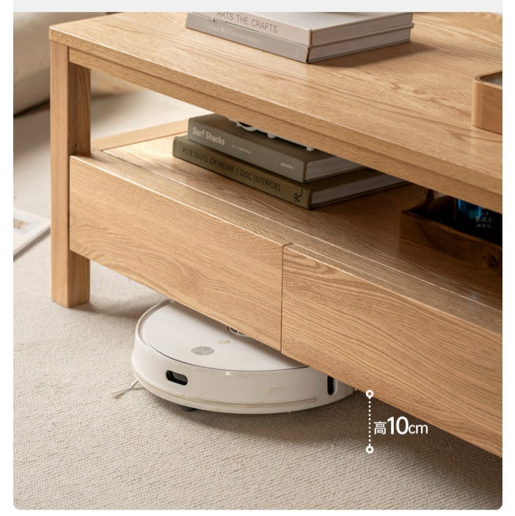 Luxury Coffee table oak solid wood"