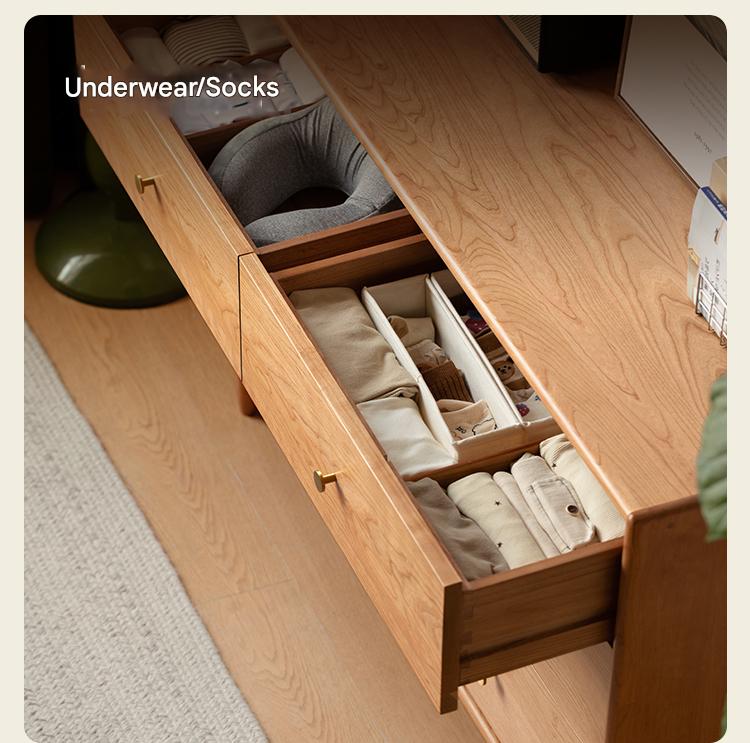 Cherry Solid Wood Chest Of Drawers