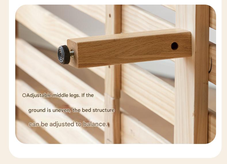 Oak Solid Wood Lamb Fleece Soft Suspension Cream Bed