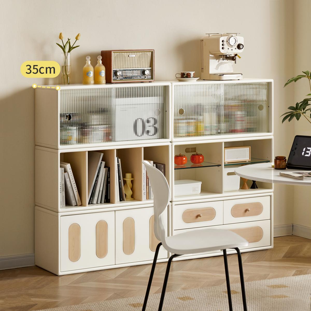 Rubber Solid wood Free Combination TV Cabinet.