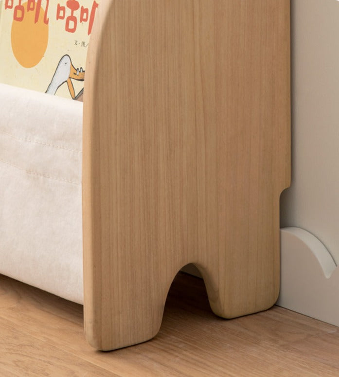 Poplar Solid Wood Kids Book, Toy Combination Storage Rack