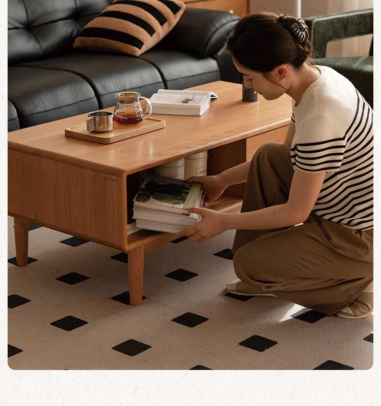 Cherry Solid Wood Antique Coffee Table