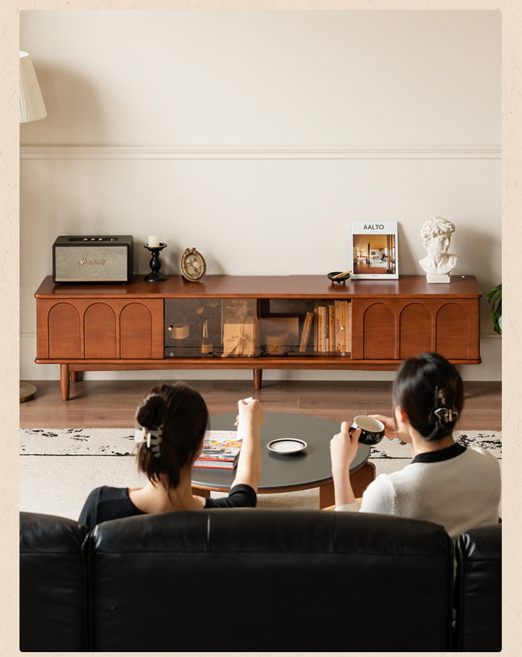 Tulipwood Solid Wood Antique Style TV Cabinet.