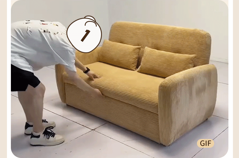 Fabric Retractable Modern Sofa Bed