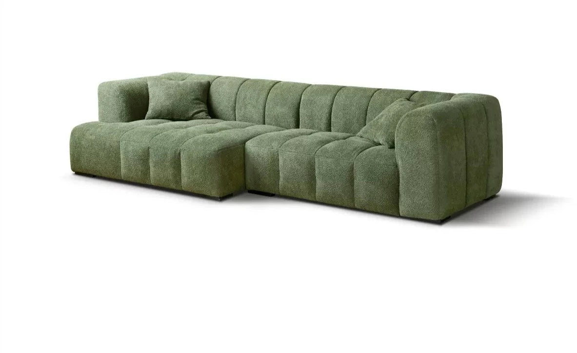 Lamb Fleece Fabric Sofa.