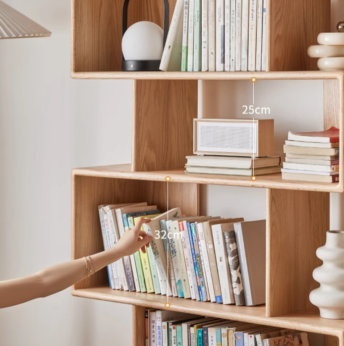 Oak Solid Wood Decorative Storage Partition