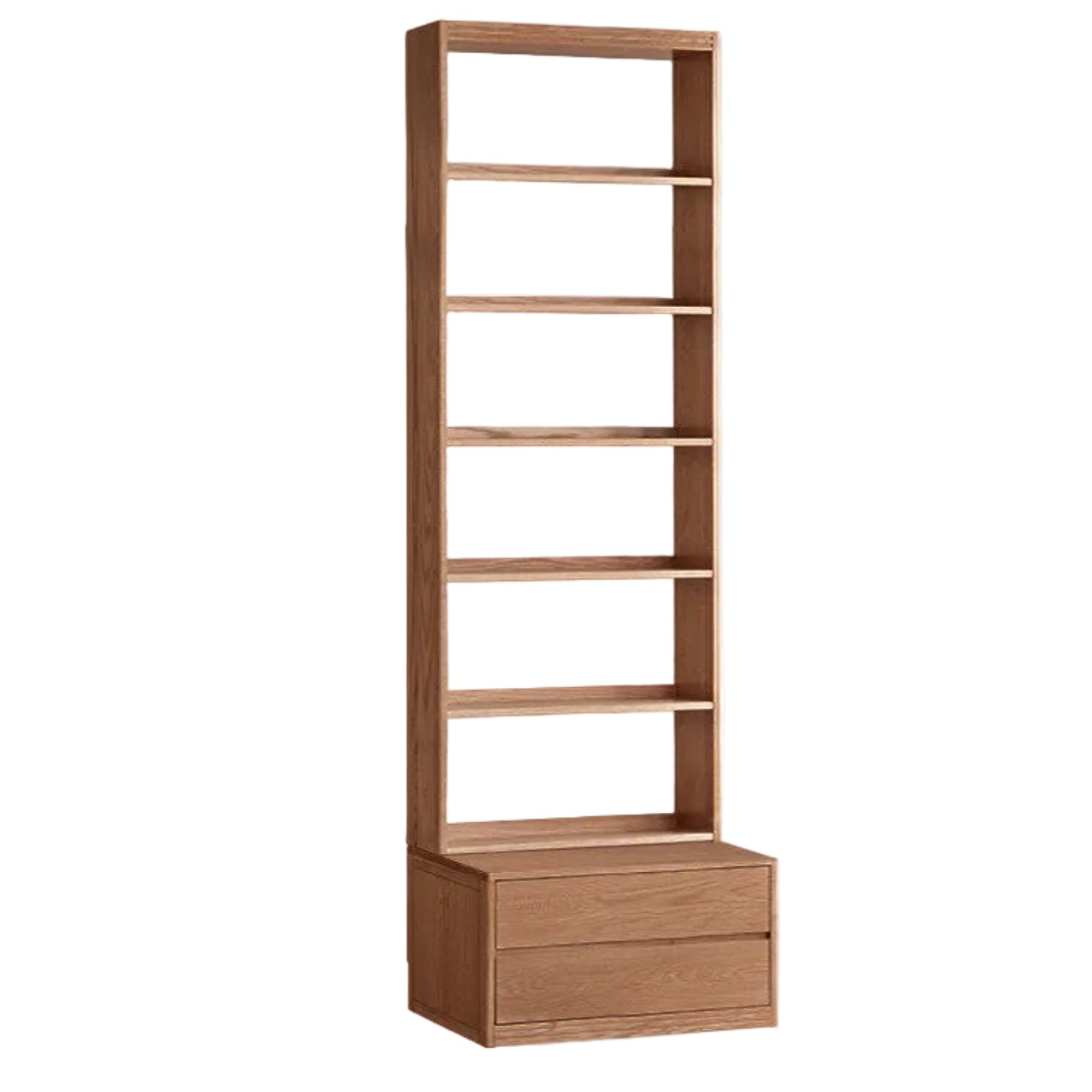 Oak, Ash Solid Wood Wall-To-Wall With Seat Combined Bookshelf