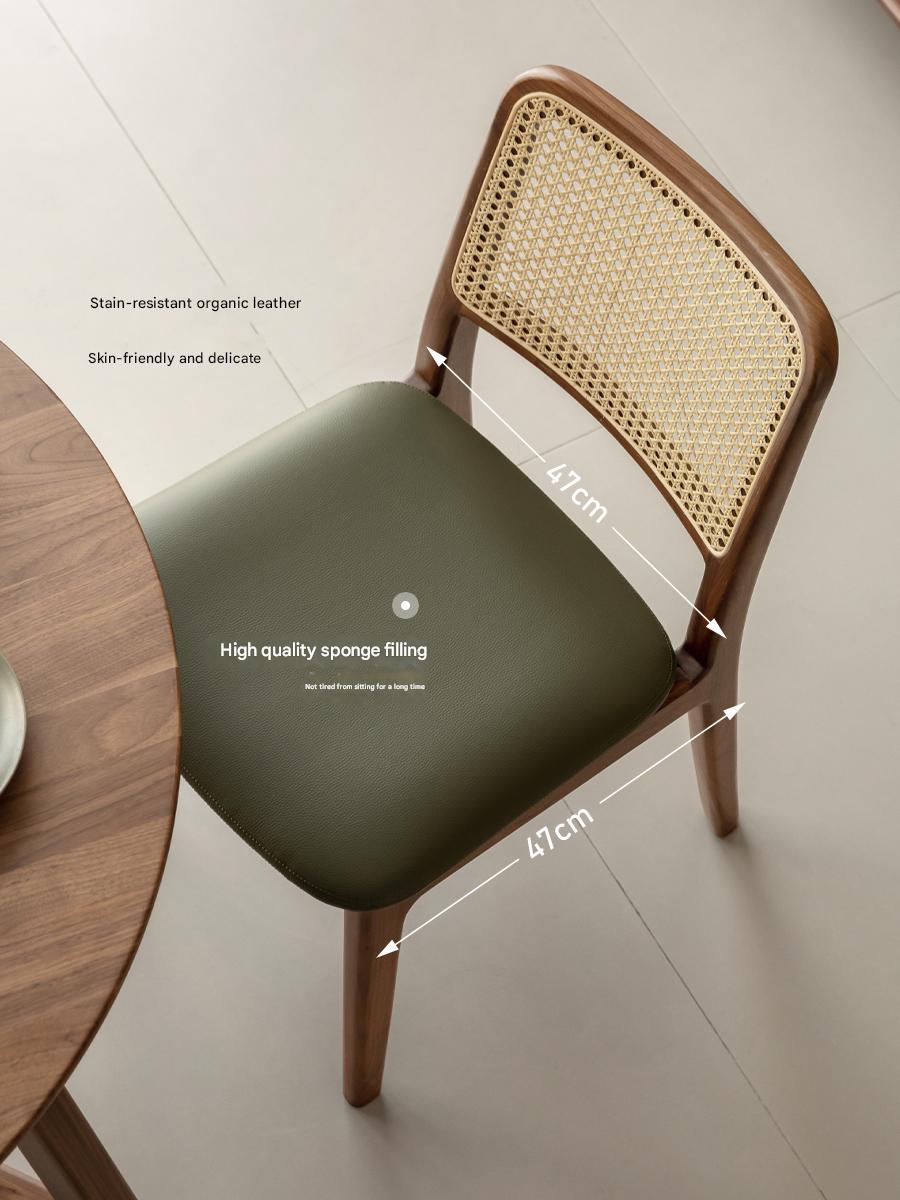 Set 4 pcs Black Walnut, Oak, Ash, Beech, Sandalwood Solid Wood Dining Chair