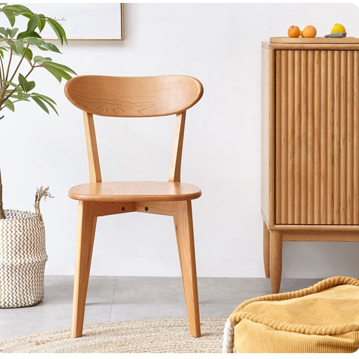 Cherry Solid Wood Modern Dining Chair