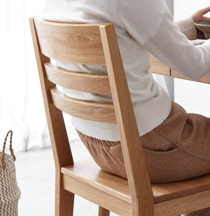 4 pcs set Oak, Ash Solid Wood - Dining Chair