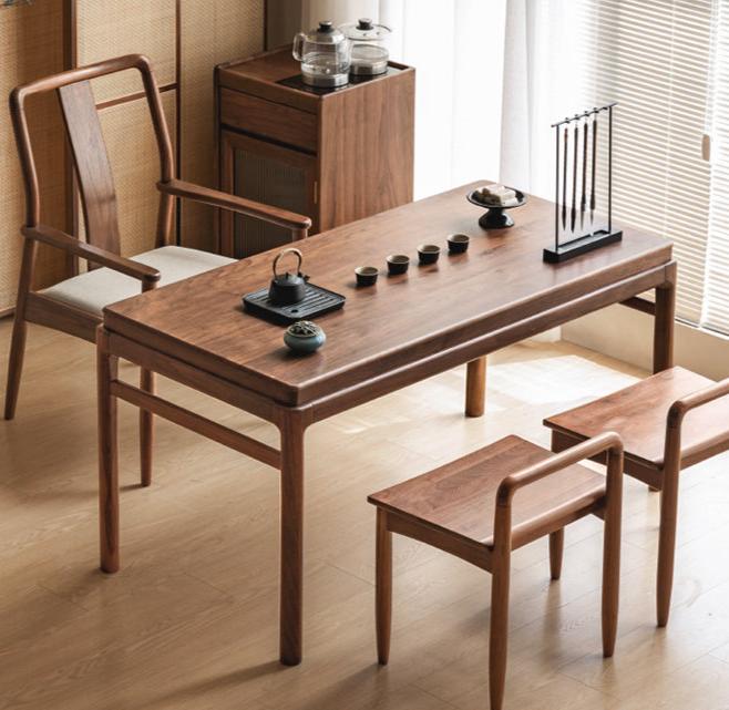 Black Walnut Solid Wood Tea Table