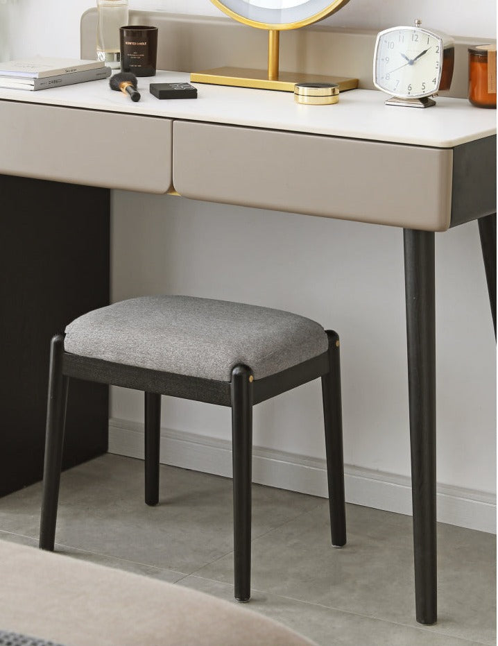 Oak, Birch Solid Wood Makeup Stool