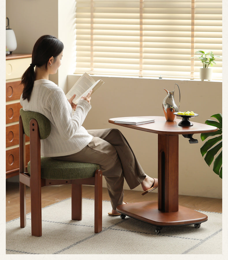 Tulipwood Solid Wood Lifting Medieval Style Side Table