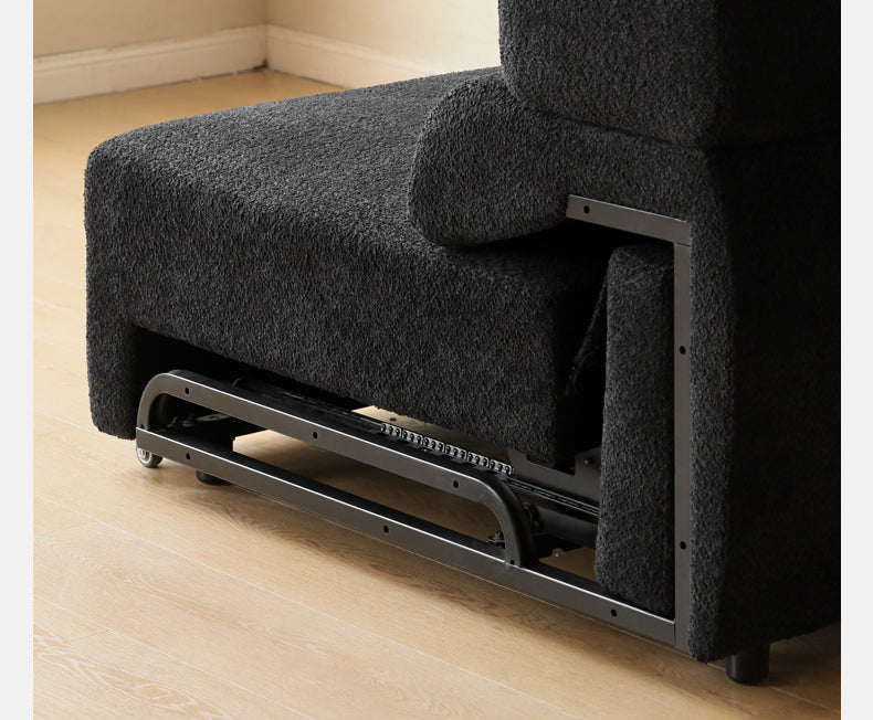 Fabric Electric Reclining Sofa with Telescopic Seat