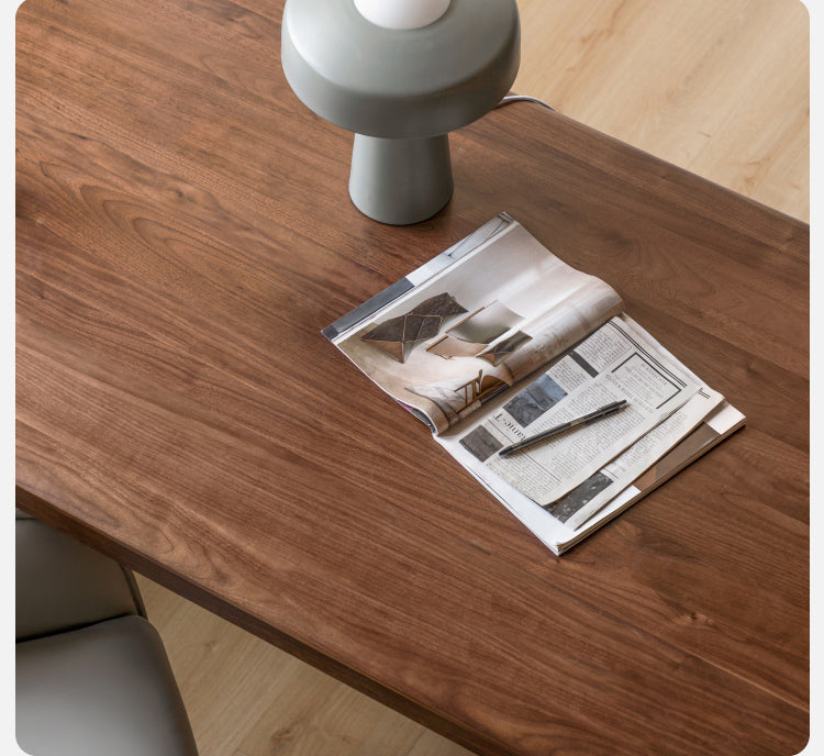 Black Walnut, Ash, Oak, Sandalwood Solid Wood Office Desk, Long Table