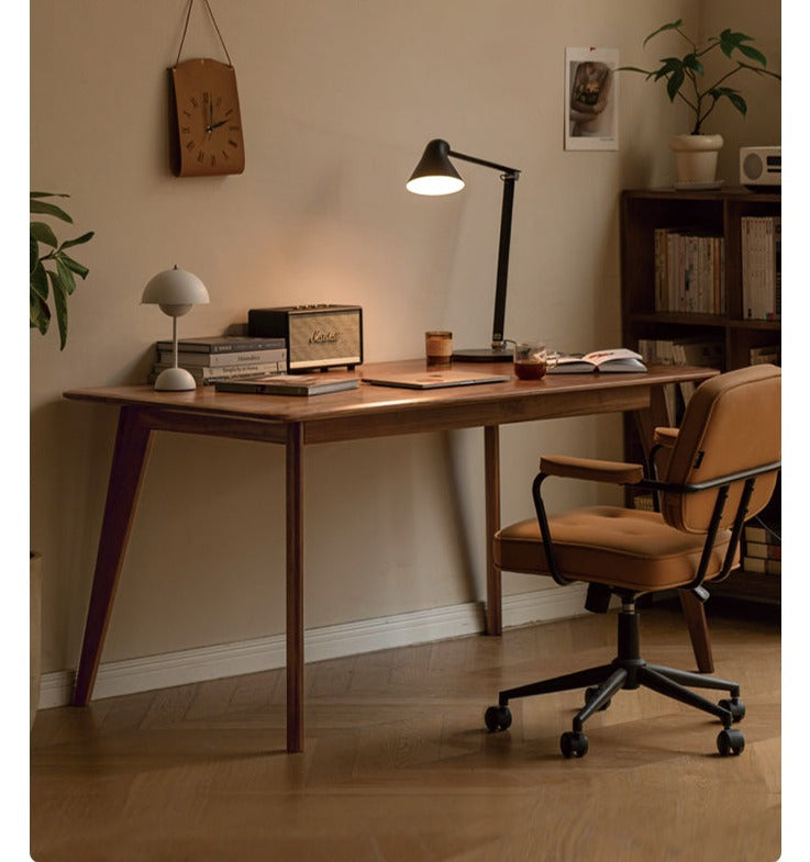 Sandalwood, Black Walnut Solid Wood North American Dining Table