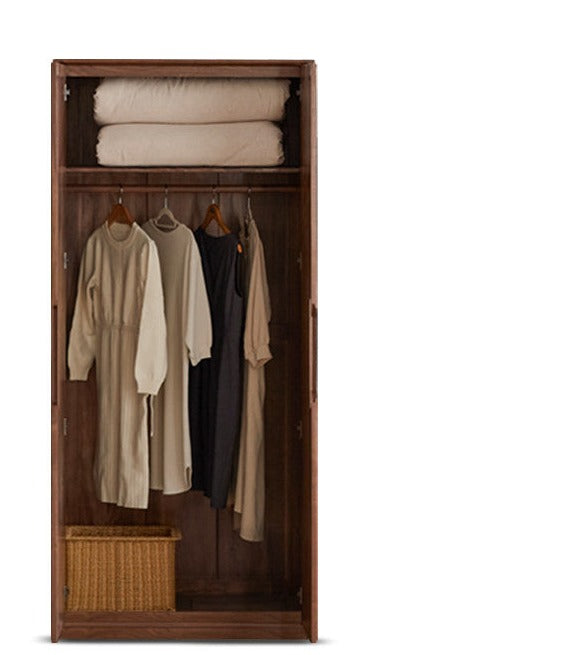 Black Walnut Solid Wood Large Wardrobe.