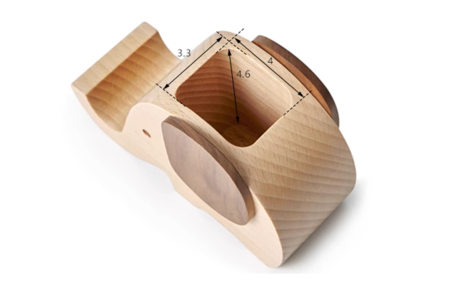 Solid wood animal shape pen holder