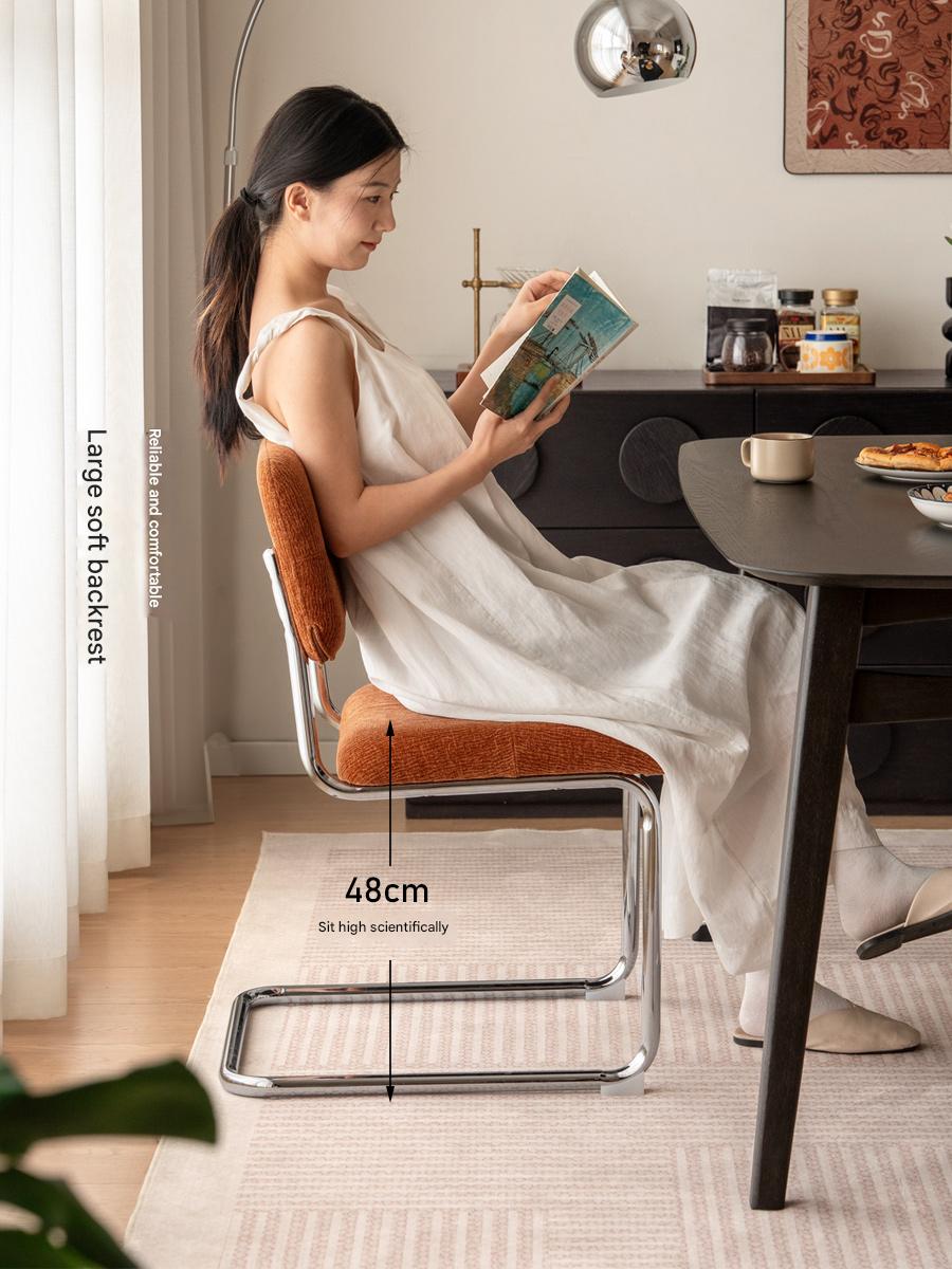 Iron Suspended Dining Soft Dining Chair