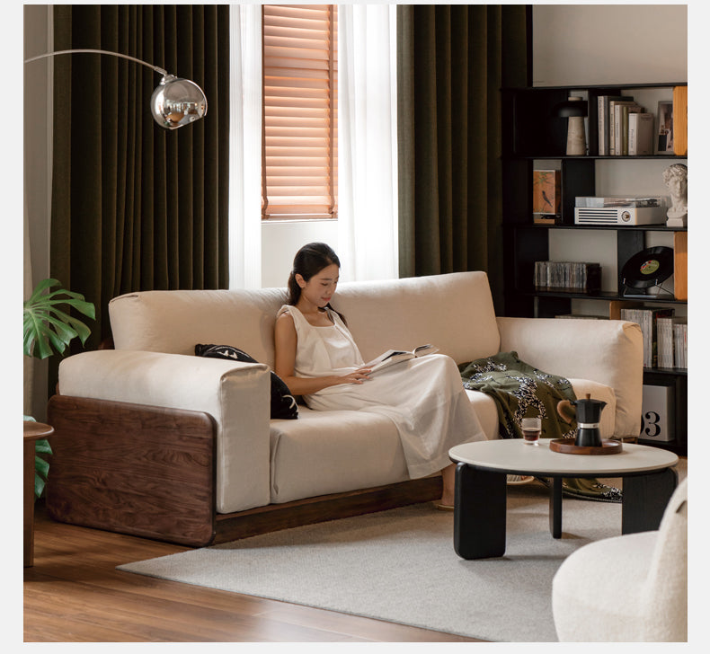 Black Walnut Solid Wood Italian Light Luxury.